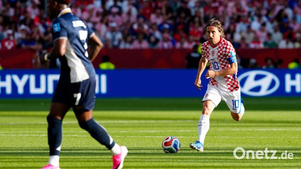 Luka Modric feierte in seinem Jubiläumsspiel einen Sieg. Bild: Frank Gunn/The Canadian Press/AP/dpa