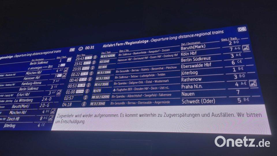 Die Störung im Bahnverkehr ist behoben, der Verkehr läuft der DB zufolge wieder an. Bild: ---/dpa
