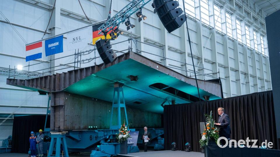 Das Ministerium hatte beim Projekt für die Fregatte F126 einen Generalunternehmerwechsel geprüft, sich nun aber dagegen entschieden. (Archivbild) Bild: Stefan Sauer/dpa