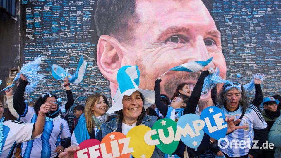 Ganz Argentinien ist im Messi-Rausch. Bild: Rodrigo Abd/AP/dpa