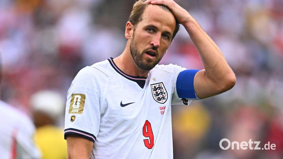 Kein Faktor bis zur Pause: Englands Superstürmer Harry Kane. Bild: Tom Weller/dpa