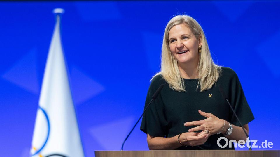 Kirsty Coventry rechnet mit einer Auszahlung der Prämien binnen sechs Monaten. Bild: Cyril Zingaro/KEYSTONE/dpa