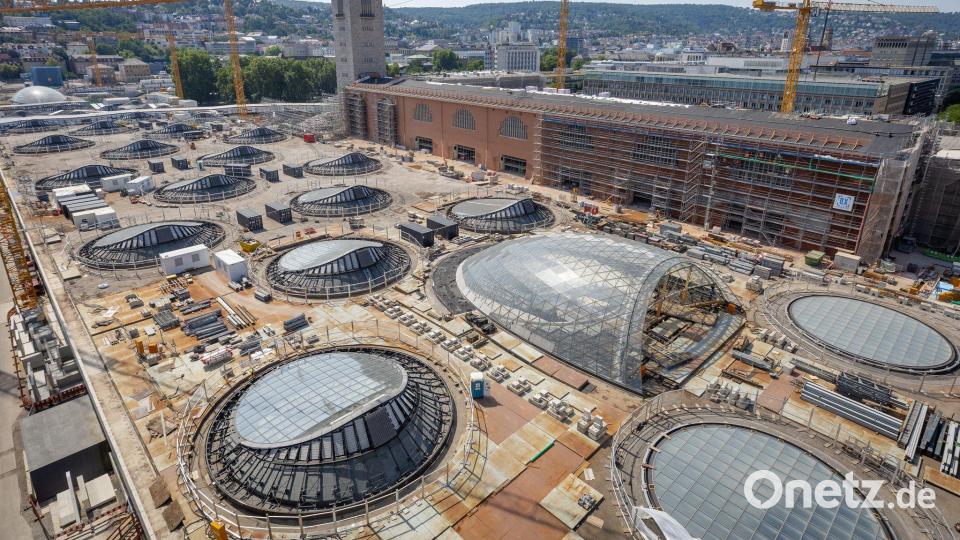 Die Baustelle von Stuttgart 21 bleibt noch fünf weitere Jahre und wird deutlich teurer. Bild: Christoph Schmidt/dpa