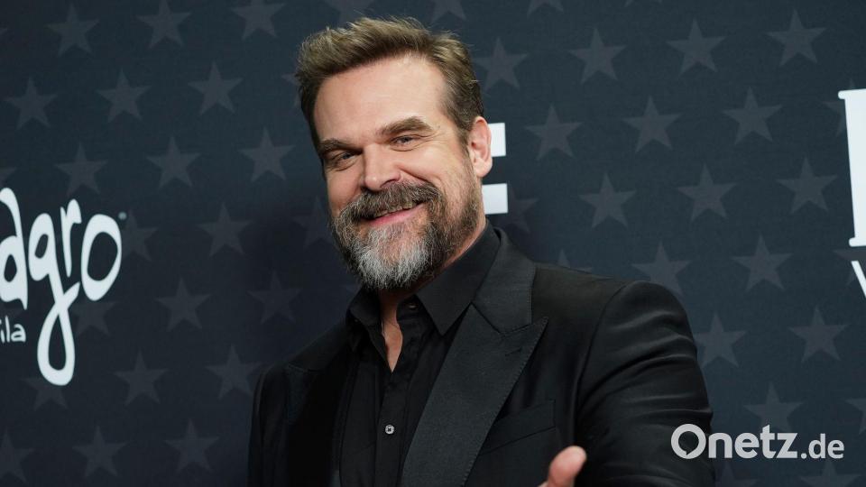 David Harbour spielt in der neuen Serie den Vater von Millie Bobby Brown. (Archivbild) Bild: Jordan Strauss/Invision/AP/dpa