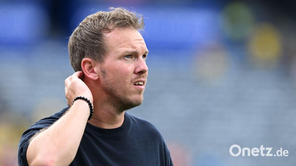 Muss weiter auf den Gegner warten: Trainer Nagelsmann. Bild: Federico Gambarini/dpa