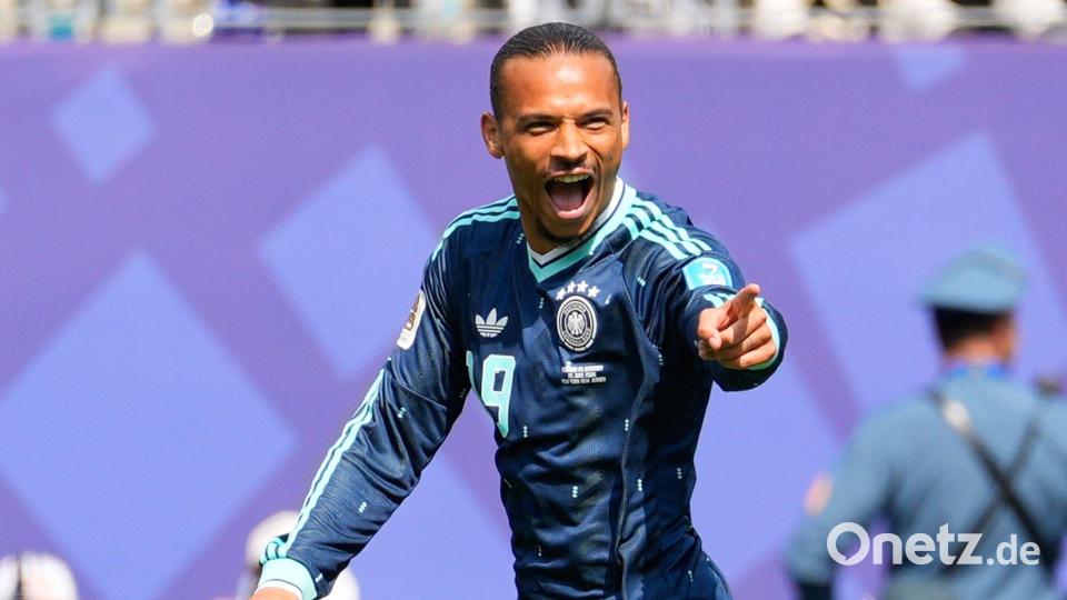 Der einzige deutsche Glücksmoment. Leroy Sané jubelt nach seinem ersten Turniertor überhaupt. Bild: Yuki Iwamura/AP/dpa