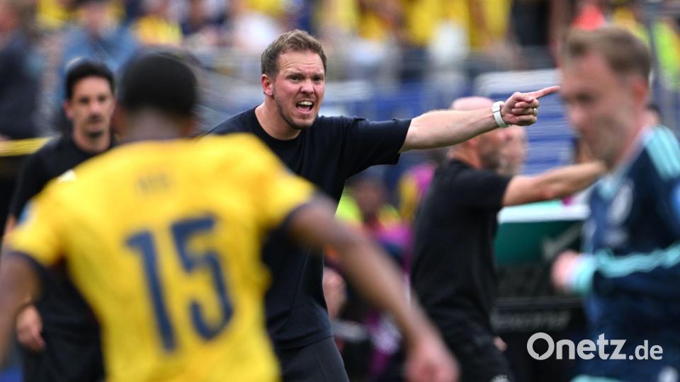 Julian Nagelsmann war mit der deutschen Leistung nicht einverstanden. Bild: Federico Gambarini/dpa
