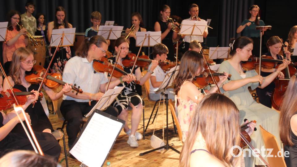 Das Orchester interpretierte unter anderem die Stücke „The Lord of the Dance“ und „Samba Caramba“. Bild: Konrad Rosner