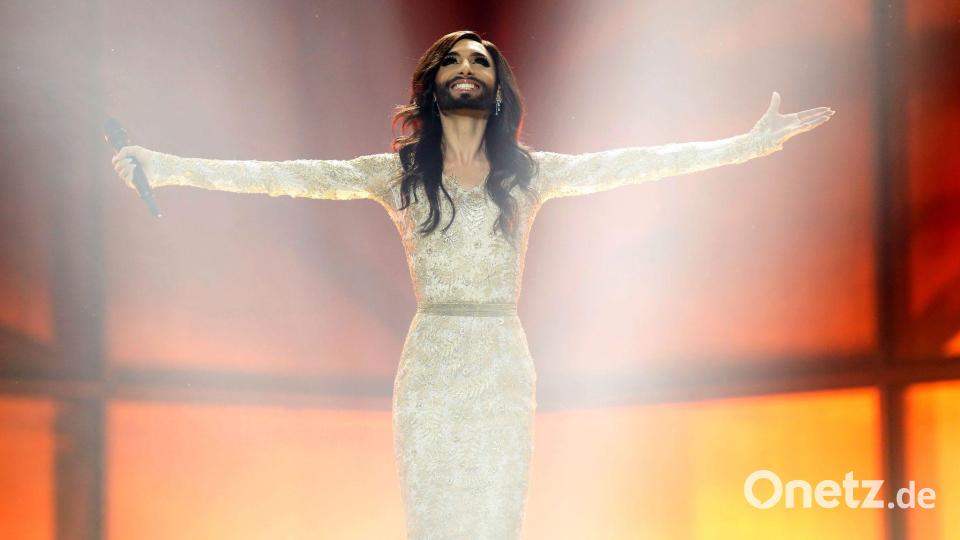 Die Heilige Wilgefortis erinnert vom Aussehen her an die ESC-Ikone Conchita Wurst (Archivbild). Bild: Jörg Carstensen/dpa