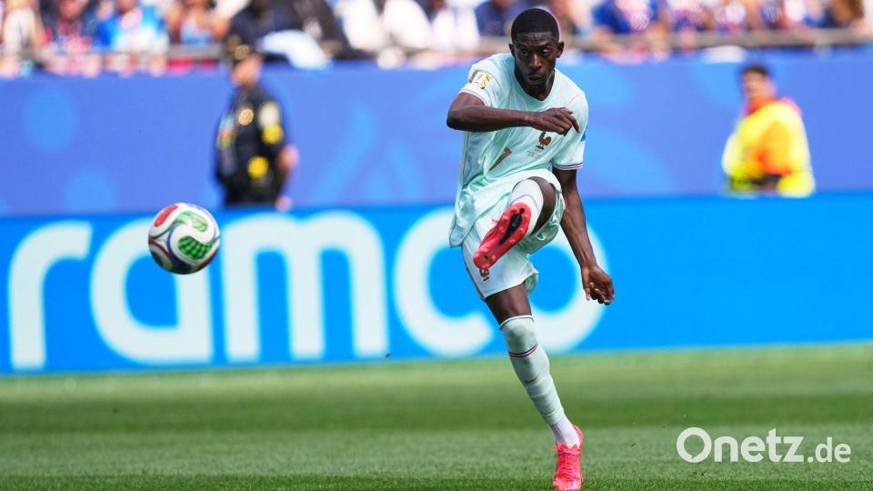 Traf mit rechts und mit links: Ousmane Dembélé. Bild: Martin Meissner/AP/dpa