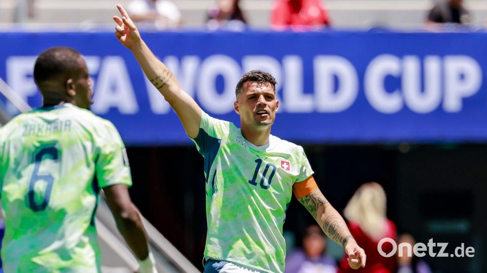 Granit Xhaka gibt weiter bei der Schweiz den Takt vor. (Archivbild) Bild: Peter Klaunzer/KEYSTONE/dpa