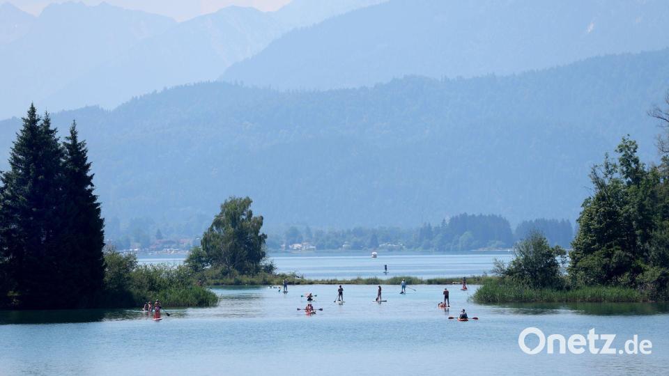 Die Hitzewelle in Bayern blieb auch am Samstag ungebrochen. Bild: Karl-Josef Hildenbrand/dpa