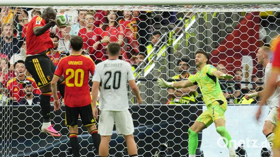 Romelu Lukaku trifft direkt nach seiner Einwechslung zum 4:1. Bild: Abbie Parr/AP/dpa