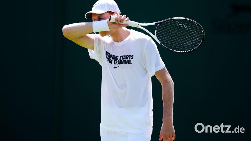 Bereitete sich in Wimbledon intensiv vor: Vorjahressieger Jannik Sinner. Bild: John Walton/PA Wire/dpa