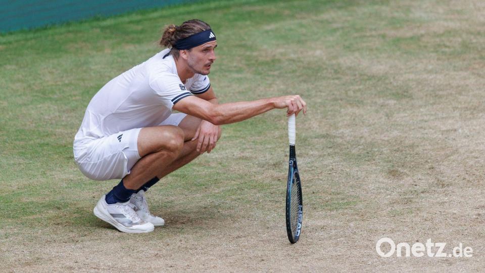 In Halle machte die Diabetes-Erkrankung Alexander Zverev Probleme. (Archivbild) Bild: Friso Gentsch/dpa