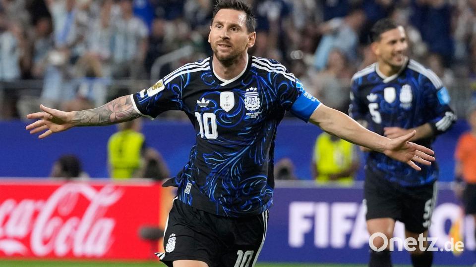 Messi traf auch gegen Jordanien. Bild: Tony Gutierrez/AP/dpa