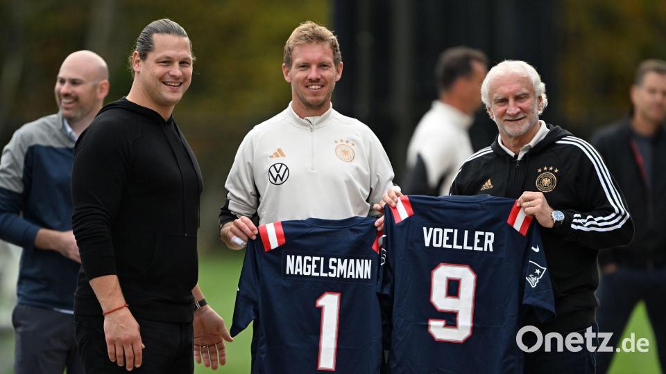 Seine ersten Trainingseinheiten als Bundestrainer absolvierte Nagelsmann in Foxborough. (Archivbild) Bild: Federico Gambarini/dpa