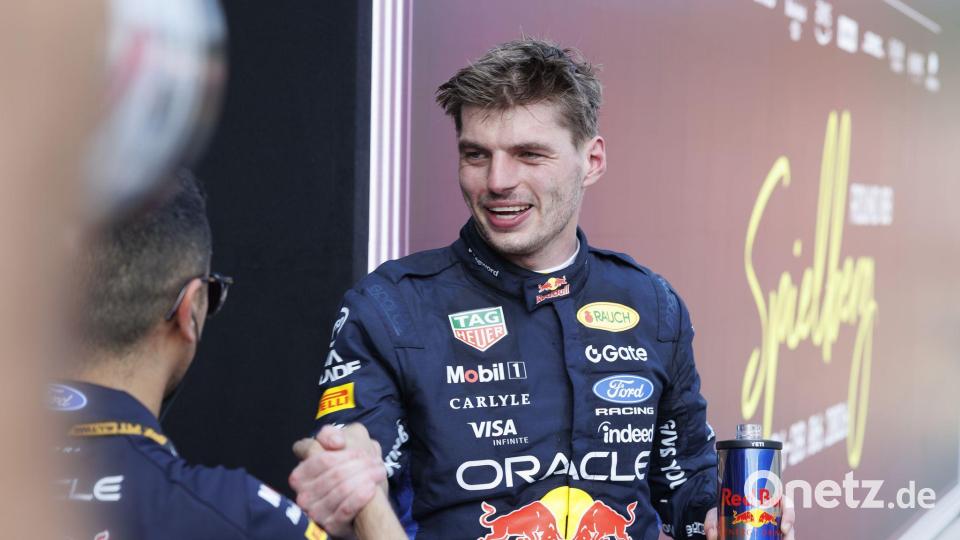 Max Verstappen hat endlich wieder Grund zum Lachen. Bild: Erwin Scheriau/APA/dpa