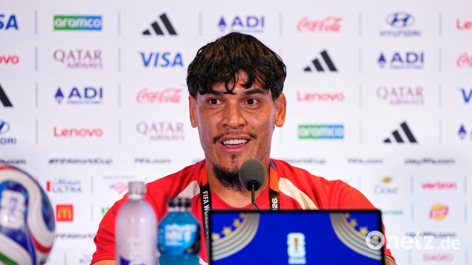 Paraguays Kapitän Gustavo Gómez hat über das Spiel gegen Deutschland gesprochen. Bild: Martin Meissner/AP/dpa