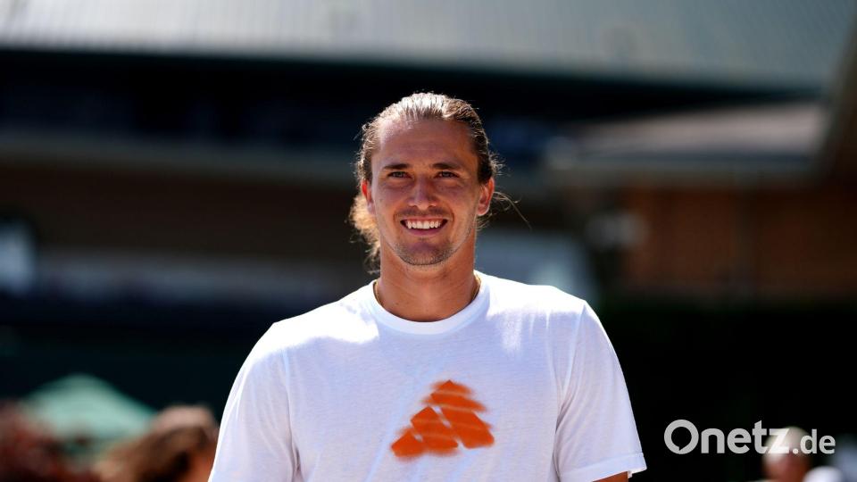 Alexander Zverev möchte in Wimbledon erstmals über das Achtelfinale hinauskommen. Bild: Adam Davy/PA Wire/dpa