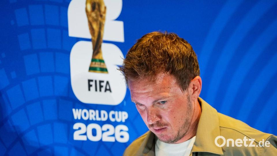 Julian Nagelsmann spricht über die Kritiker und die WM-Erwartungen. Bild: Martin Meissner/AP/dpa