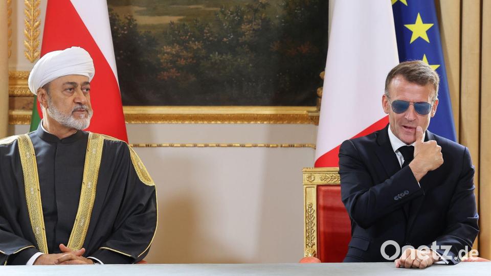Abkommen zwischen Frankreich und Oman Bild: Mehdi Fedouach/Pool AFP/AP/dpa