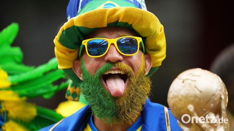 Die brasilianischen Fans waren in Houston deutlich in der Überzahl. Bild: Eric Gay/AP/dpa