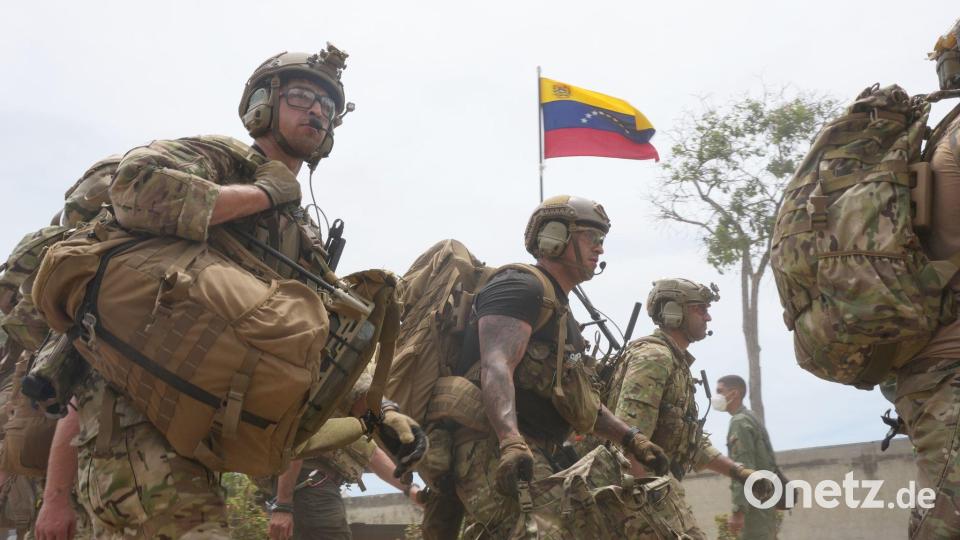 US-Truppen treffen in La Guairaein bei den Hilfsmaßnahmen ein. Bild: Matias Delacroix/AP/dpa