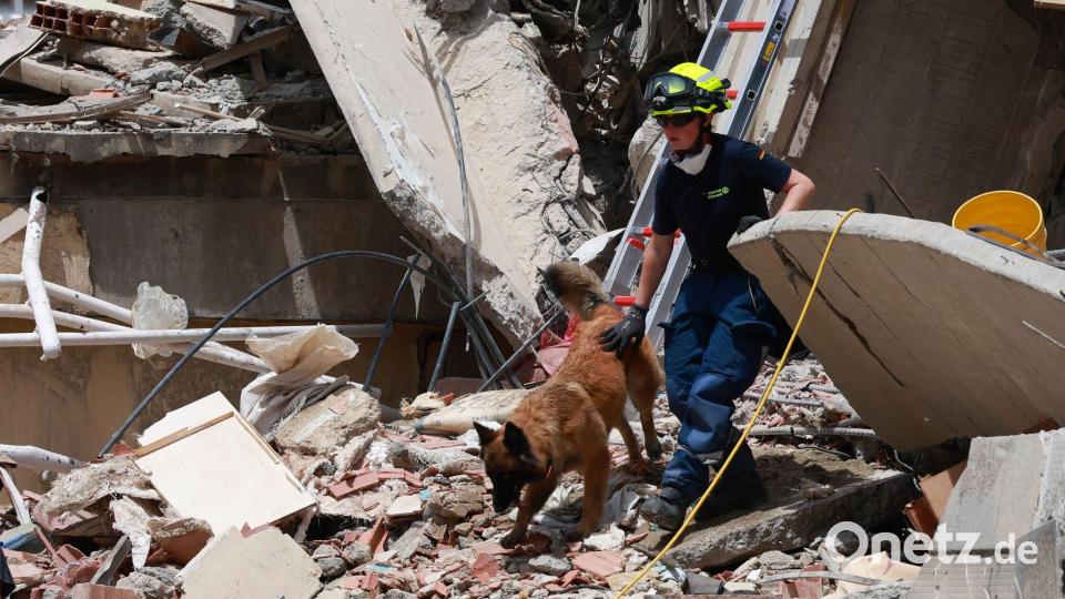 Auch an Tag fünf nach den Erdbeben in Venezuela geht die Suche nach Verschütteten weiter. Bild: Javier Campos/dpa