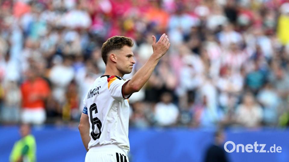 Joshua Kimmich muss die nächste schwere Turnier-Enttäuschung verkraften. Bild: Federico Gambarini/dpa