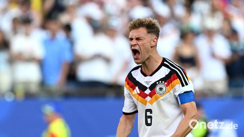 Wieder nur WM-Frust. Nach seinem Treffer im Elfmeterschießen ballte Joshua Kimmich noch die Fäuste. Bild: Federico Gambarini/dpa