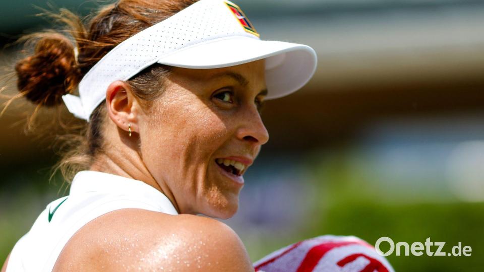 Tatjana Maria freut sich in Wimbledon auf ihre Zweitrunden-Partie. Bild: Frank Molter/dpa