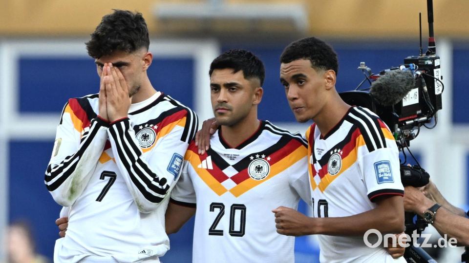 Bangen im Elfmeterschießen: Deutschland ist ausgeschieden. Bild: Federico Gambarini/dpa