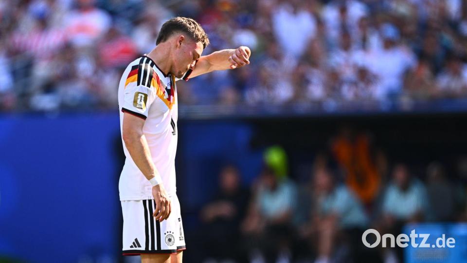 Zunächst blass, dann Vorbereiter zum 1:1: Florian Wirtz. Am Ende steht das deutsche Aus. Bild: Tom Weller/dpa