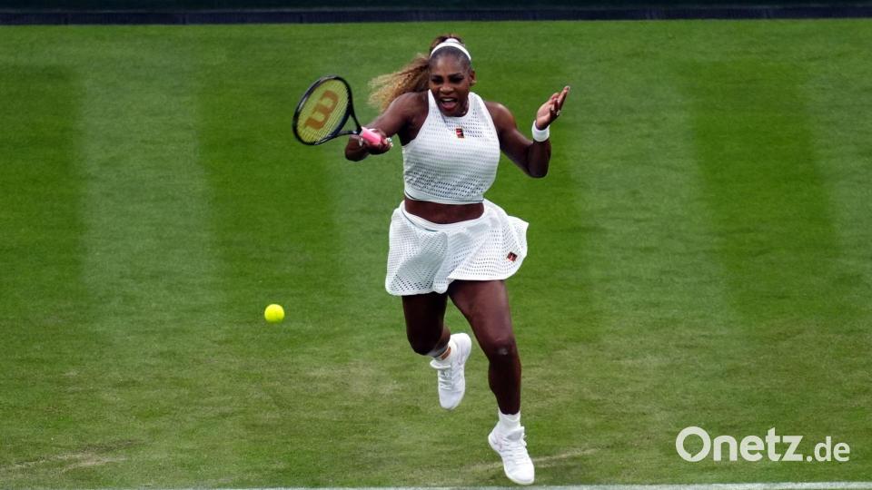 Für Serena Williams war das Einzel-Comeback in Wimbledon schnell wieder vorbei. Bild: John Walton/PA Wire/dpa