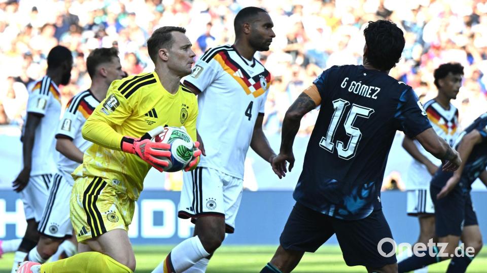 Im Elfmeterschießen im Fokus: Manuel Neuer. Bild: Federico Gambarini/dpa