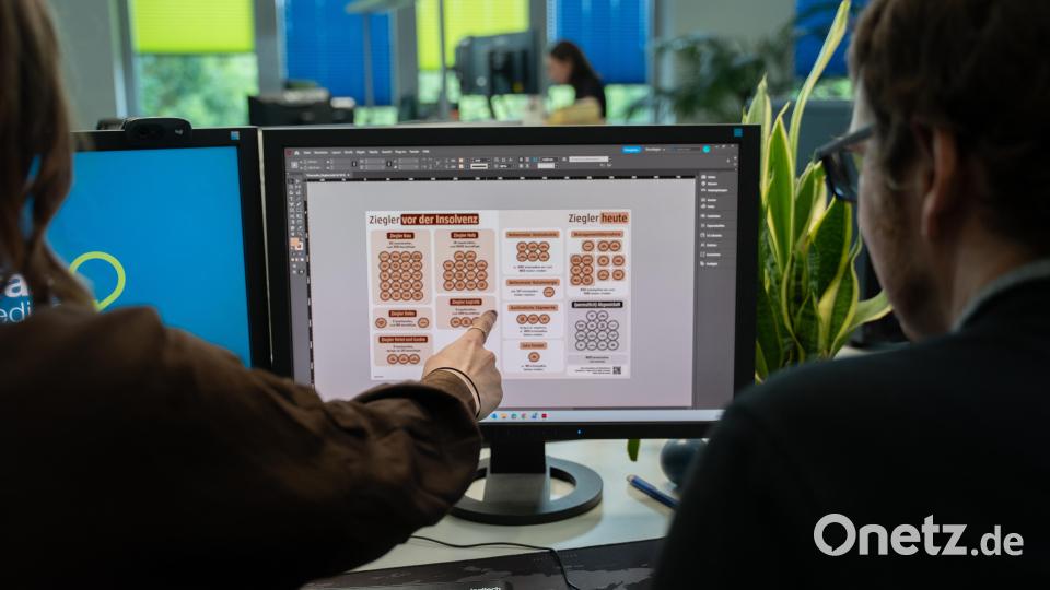 Gube und Würth sprechen über die ersten gestalterischen Ideen. Bild: Leonie Pielenhofer