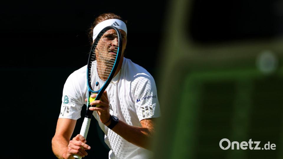 Nicht immer konnte sich Alexander Zverev auf seinen Aufschlag verlassen. Bild: Frank Molter/dpa