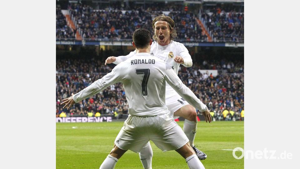 Cristiano Ronaldo und Luka Modrić bei Real Madrid. Bild: picture alliance / dpa