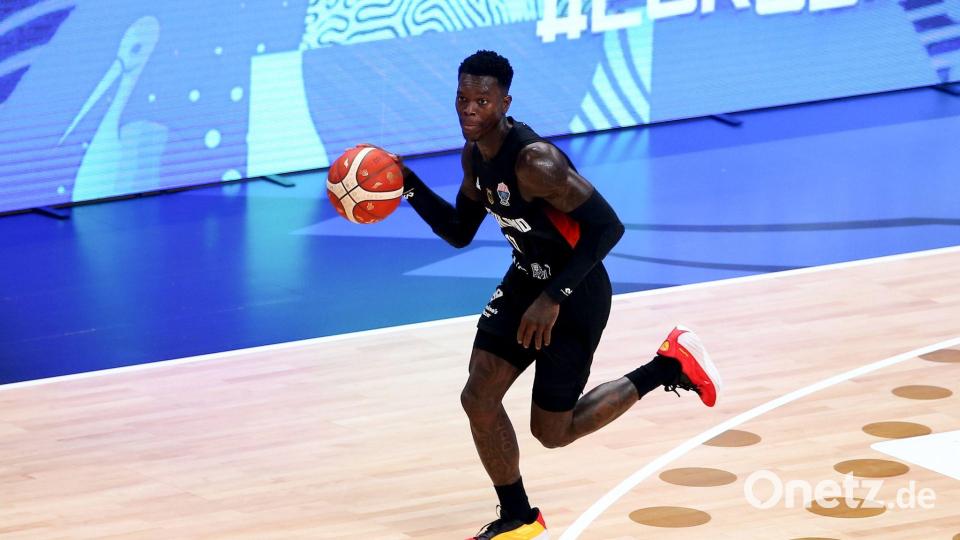 Dennis Schröder spielt auch in diesem Sommer für die Nationalmannschaft. (Archivbild) Bild: Matthias Stickel/dpa