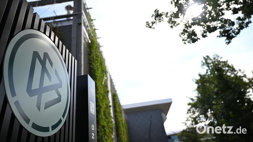 Auch in der DFB-Zentrale in Frankfurt am Main gab es Durchsuchungen. Bild: Florian Wiegand/dpa