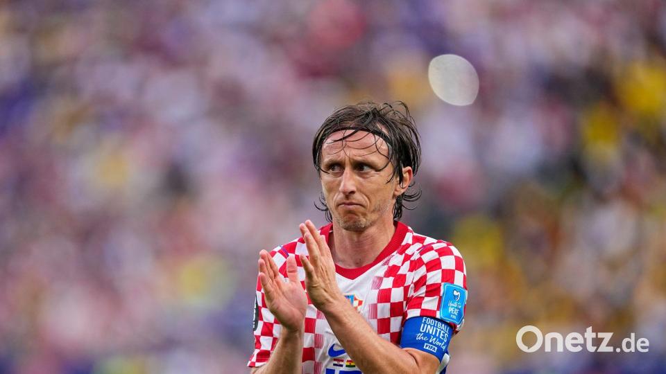 Kroatiens Kapitän Luka Modric nach dem Sieg gegen Ghana. Bild: Petr Josek/AP/dpa
