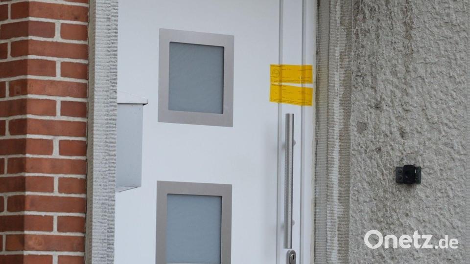 Die Einrichtung, in der die tödlichen Schüsse fielen, ist versiegelt. Bild: Jörn Hüneke/Jörn Hünecke/dpa