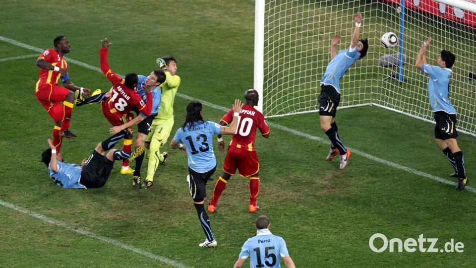 Bei der WM scheiterte Ghana im Viertelfinale unglücklich an Uruguay. (Archivbild) Bild: Jon Hrusa/EPA/dpa