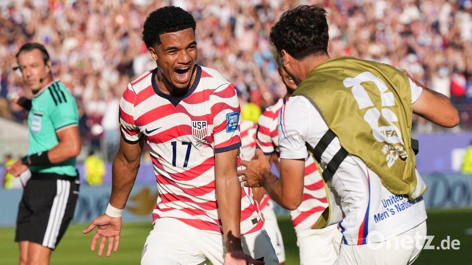 Malik Tilmann war einer der besten Spieler der USA. Bild: Martin Meissner/AP/dpa