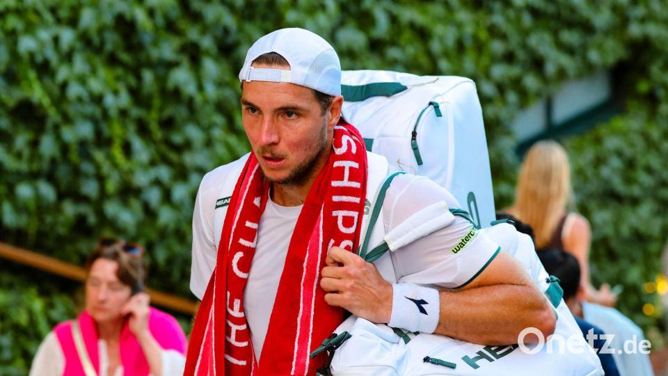 Die Partie von Jan-Lennard Struff wurde am Mittwochabend wegen Dunkelheit abgebrochen. Bild: Frank Molter/dpa