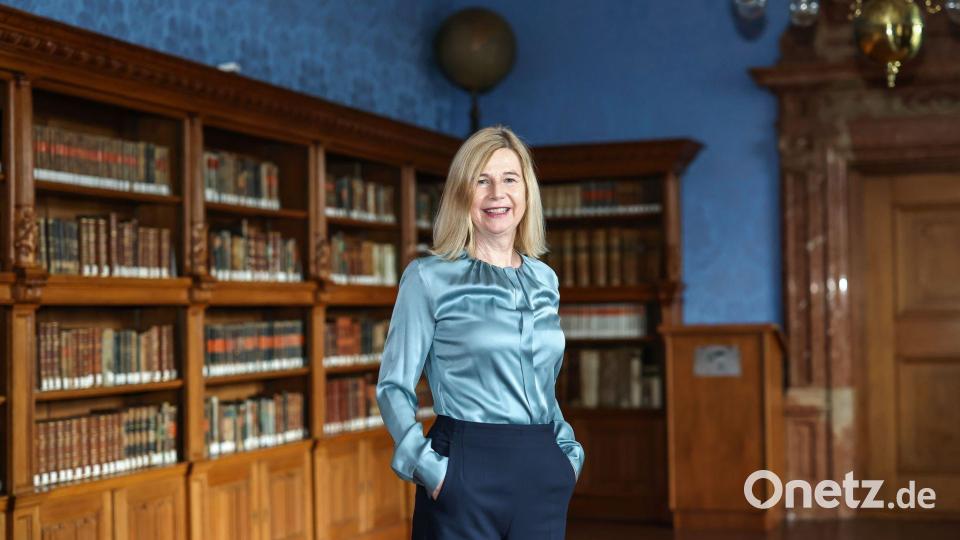 Gerade noch in Bamberg: Die designierte Präsidentin des Bundesgerichtshofs, Karin Angerer. (Archivbild) Bild: Daniel Löb/dpa