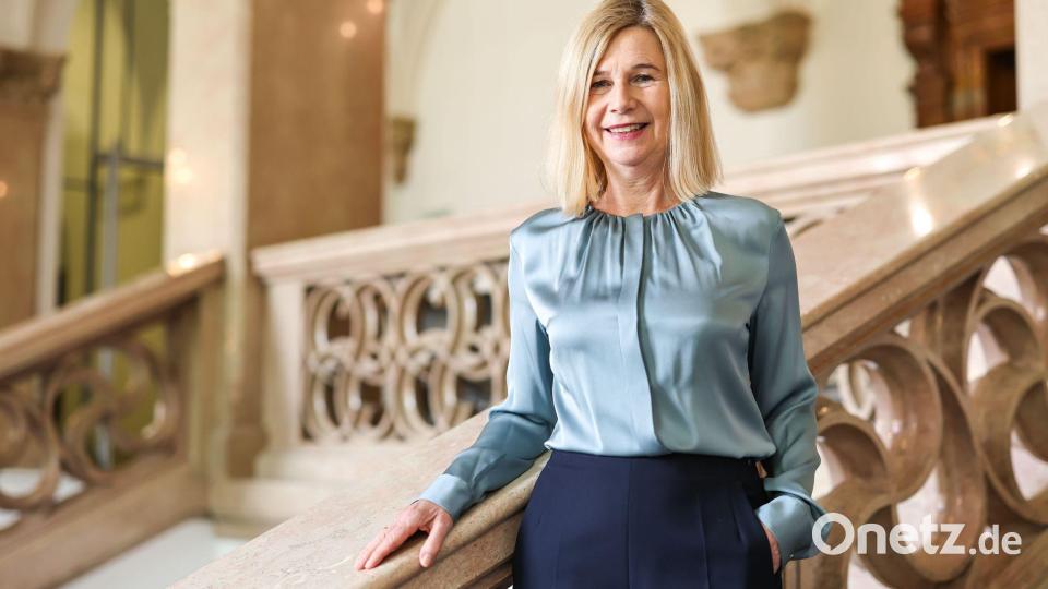 Gerade noch in Bamberg: Die designierte Präsidentin des Bundesgerichtshofs, Karin Angerer. (Archivbild) Bild: Daniel Löb/dpa