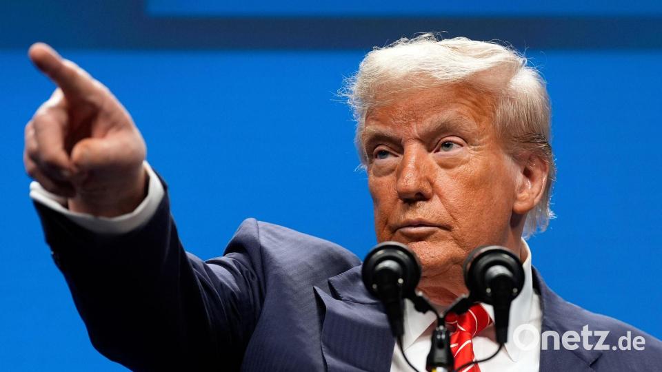 US-Präsident Donald Trump will, dass die europäischen Alliierten im Bündnis deutlich mehr militärische Verantwortung übernehmen. (Archivbild) Bild: Alex Brandon/AP/dpa