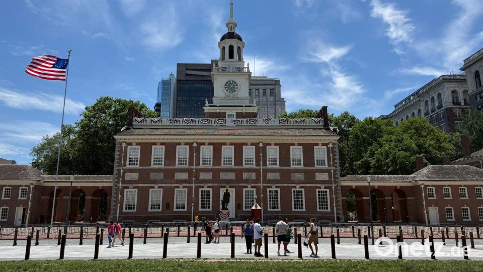Die Unabhängigkeitserklärung wurde in der Independence Hall in Philadelphia unterzeichnet. Bild: Franziska Spiecker/dpa
